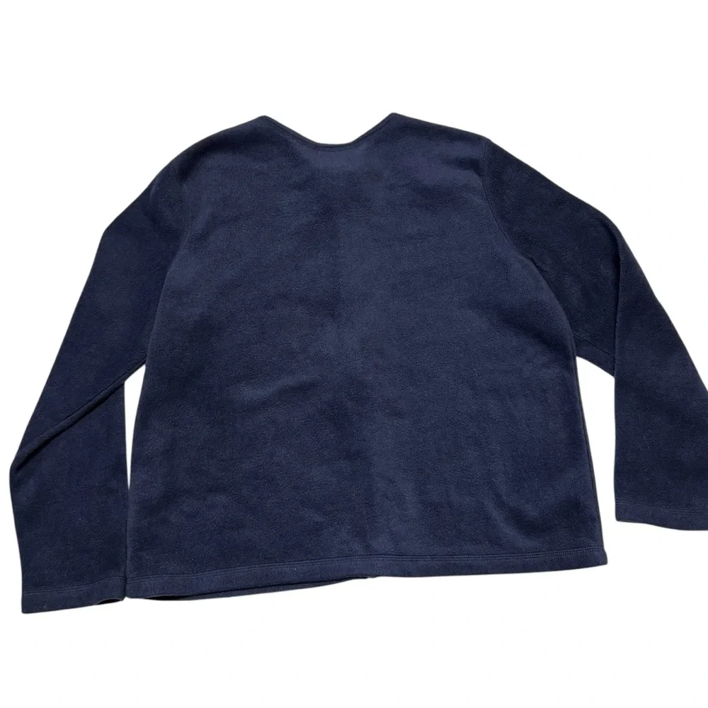 Croft & Barrow - Womens Snowflake Fleece Zip Up Sweater Sz. LG/XL